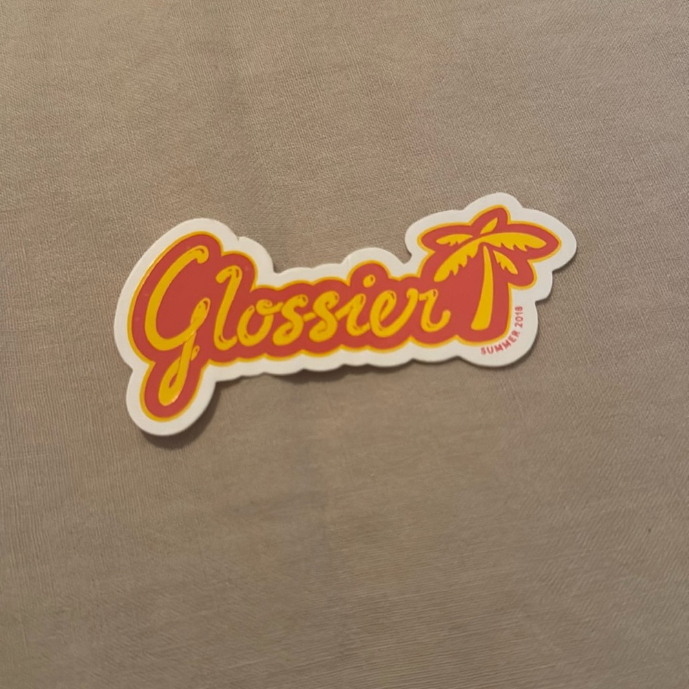 Glossier sticker
